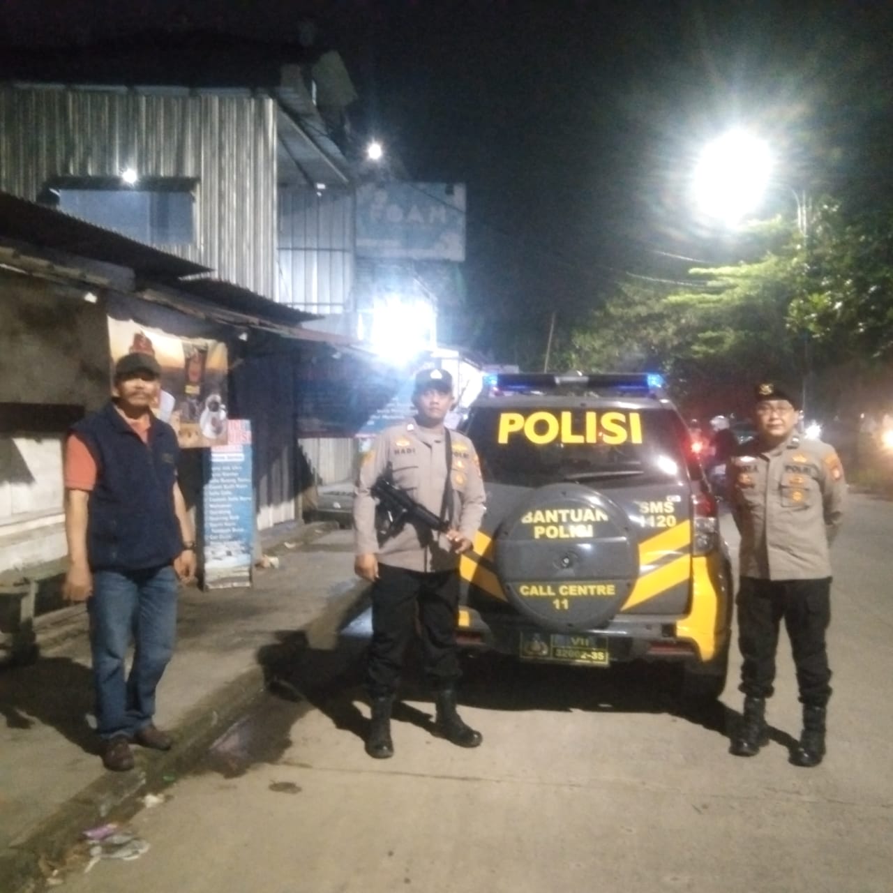 Polsek Medan Satria Gelar Patroli Skala Sedang dan Razia Jaya 21
