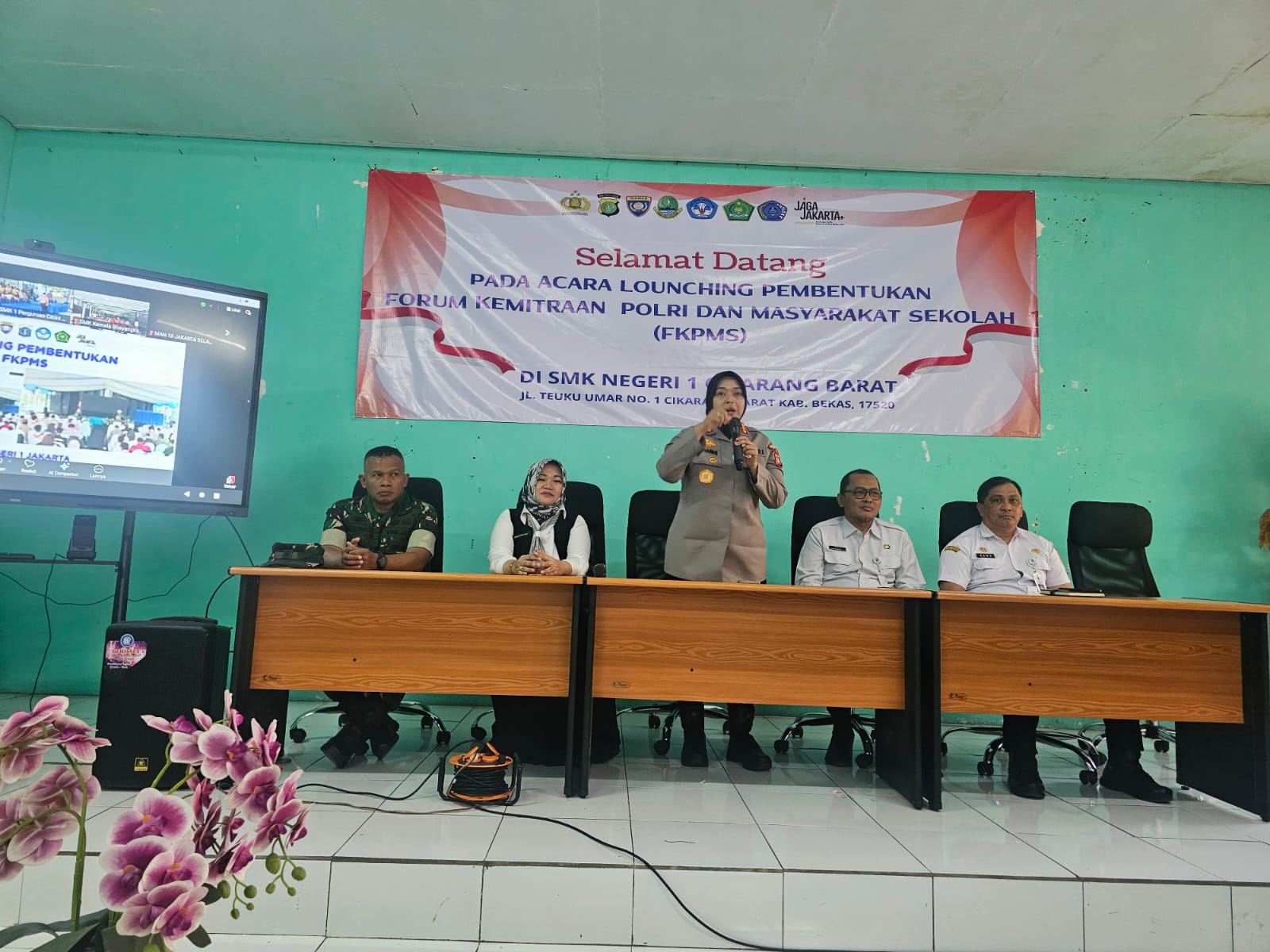 Kepala KCD Wilayah III Apresiasi Launching FKPMS. Kapolres: Menjadi Agen Melindungi Masyarakat Sekolah