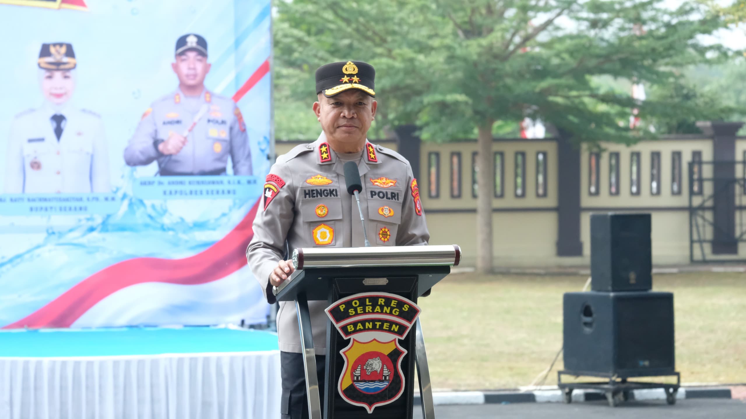 502 Ribu Liter Air Bersih Disalurkan Polda Banten untuk Enam Kecamatan di Kabupaten Serang